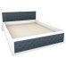 Dormitor Torino cu pat 160x200 cm Alb / Gri